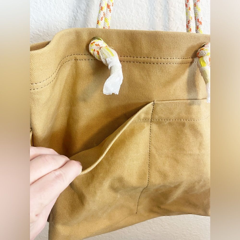 Madewell The Canvas Transport Tote: Corded Handle Edition in tan. NWT - Picture 7 of 13